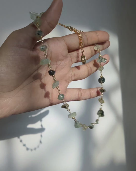 Simple Gemstone Bead Necklace ✨