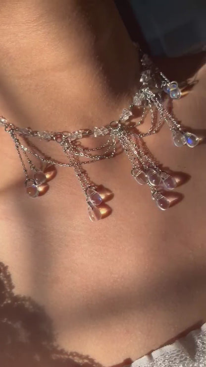 Crystal Rain Necklace 🤍✨