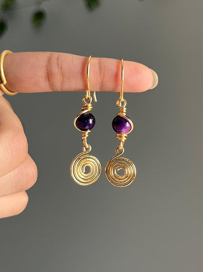 Nightshade Swirl Earrings ✨