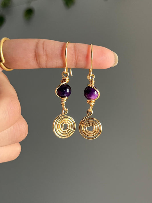 Nightshade Swirl Earrings ✨