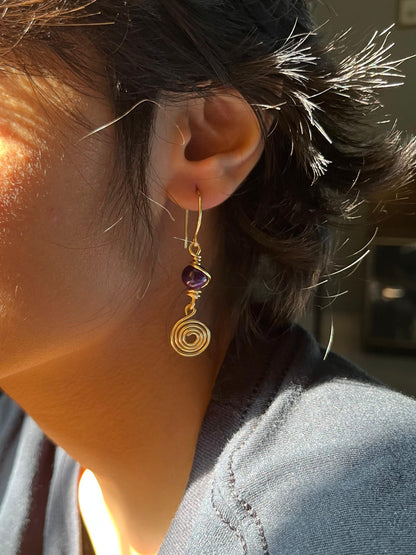Nightshade Swirl Earrings ✨