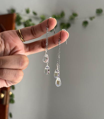 Minimal Raindrop Earrings 💧🌧️