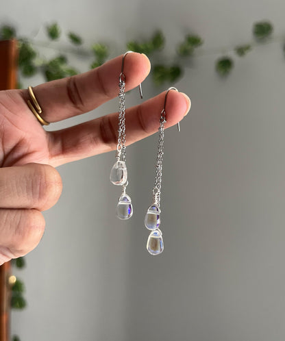 Minimal Raindrop Earrings 💧🌧️