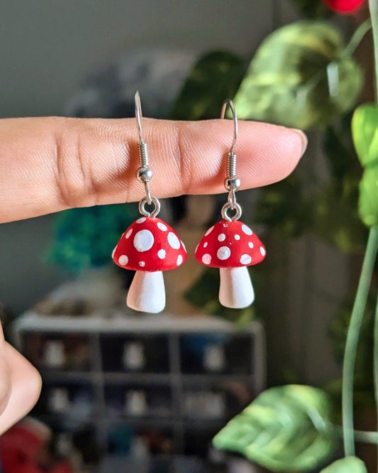 Classic Mushroom Earrings 🍄
