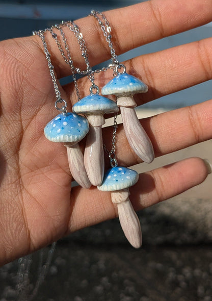 Blue Mushroom Pendant 🩵