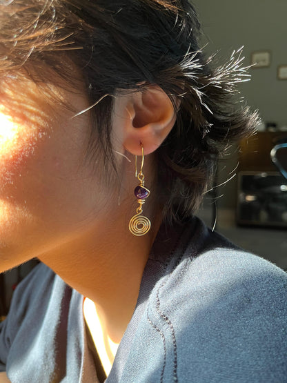 Nightshade Swirl Earrings ✨