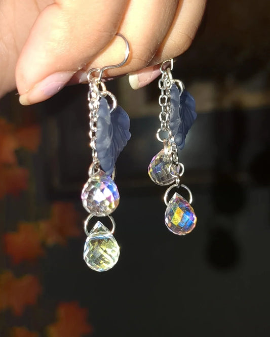Aegean Leafdrop Earrings 💙