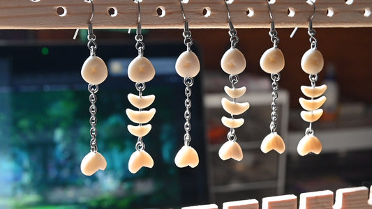 Fishbone Earrings 🐟🦴🌿
