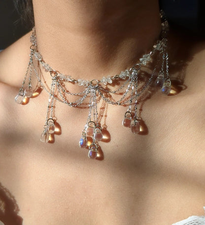 Crystal Rain Necklace 🤍✨