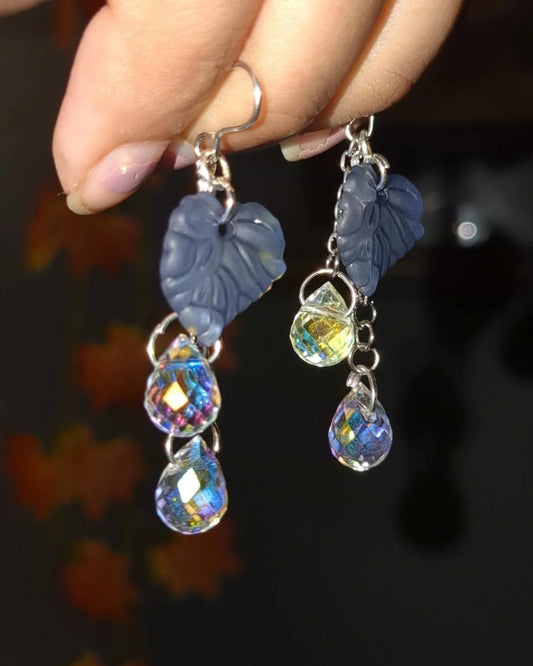 Aegean Leafdrop Earrings 💙