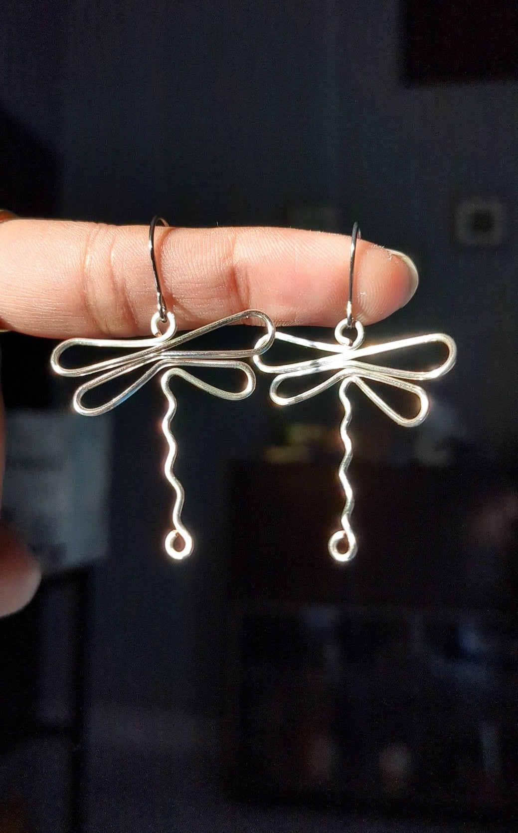 Dragonfly Earrings 2.0 (longer tail)