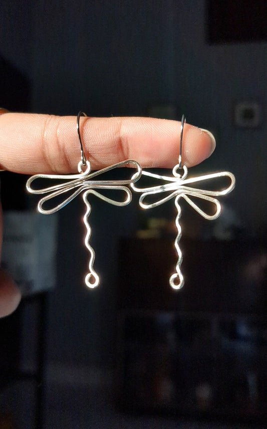 Dragonfly Earrings 2.0 (longer tail)